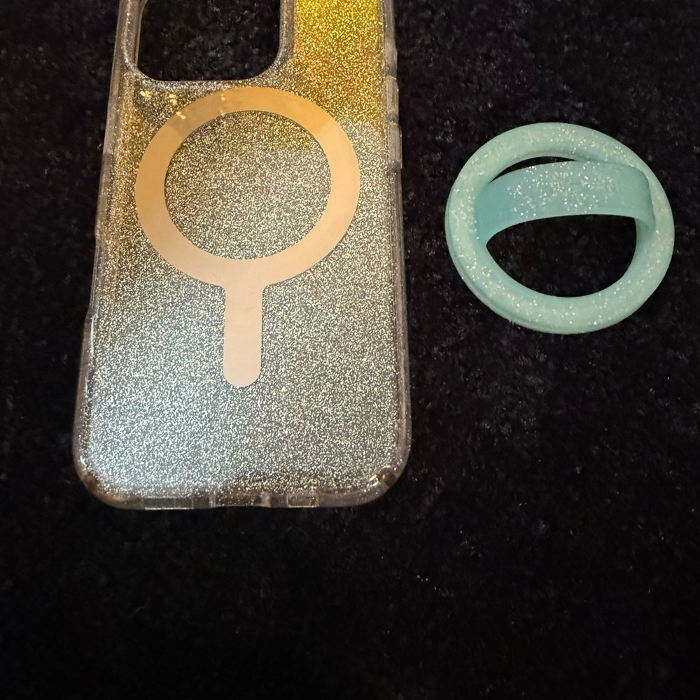 Speck Mag Safe Glitter Phone Case and Loop Holder 16 Pro